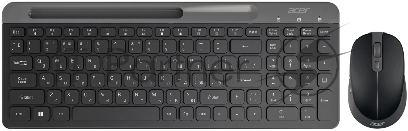 Комплект клавиатура+мышь Acer OCC402 клав:черный мышь:черный USB беспроводная slim Multimedia (ZL.ACCCC.018)