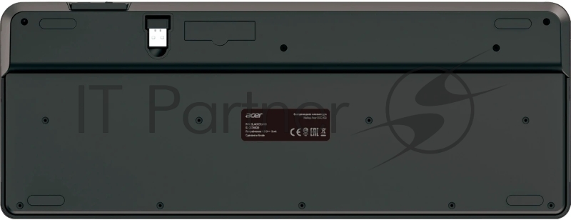 Комплект клавиатура+мышь Acer OCC402 клав:черный мышь:черный USB беспроводная slim Multimedia (ZL.ACCCC.018)