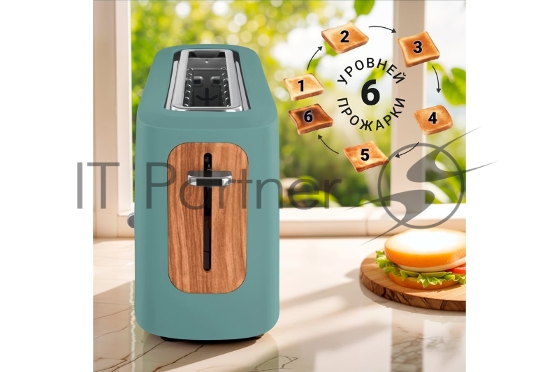 Тостер TESLER TT-140 PINE GREEN