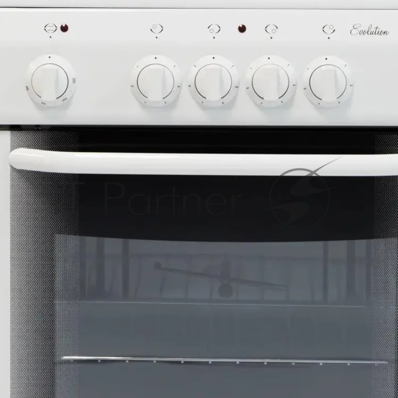 Плита электрическая De Luxe 5004.14Э КР белый 50x50x85