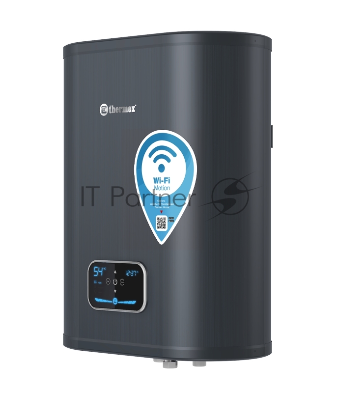 Накопительный электрический водонагреватель Thermex ID 30 V (pro) Wi-Fi, черный