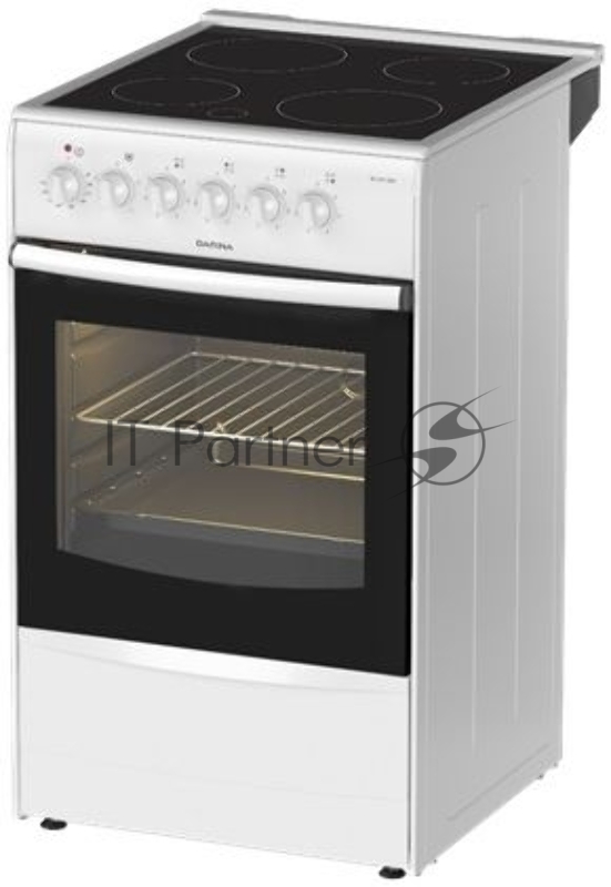 Плита электрическая Darina B 3607 W белый/черный, конфорок 4 шт, духовка 50 л, 50 см x 85 см x 56 см