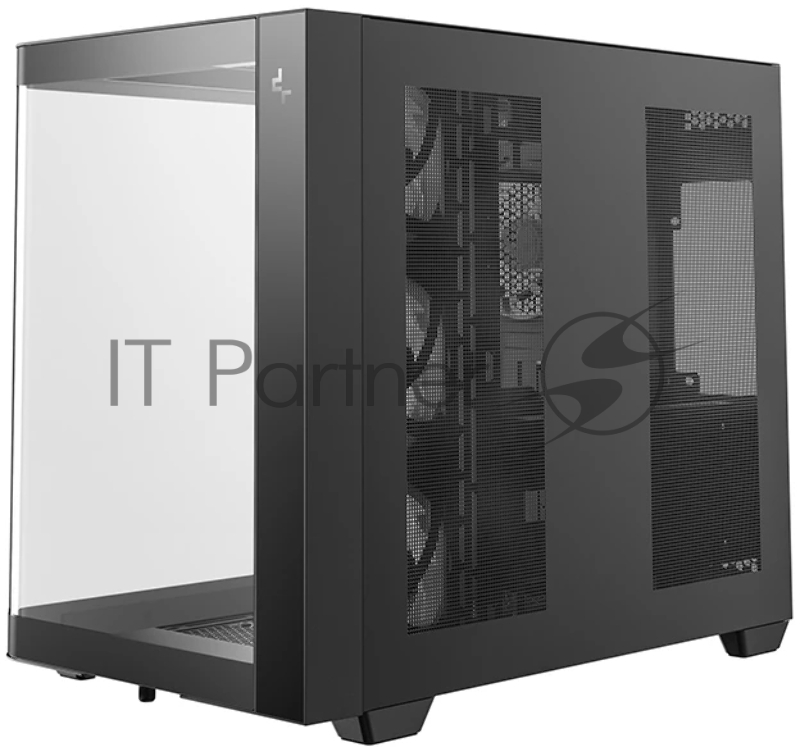 Корпус Deepcool CG530U 4F черный без БП ATX 10x120mm 4x140mm 1xUSB2.0 audio bott PSU