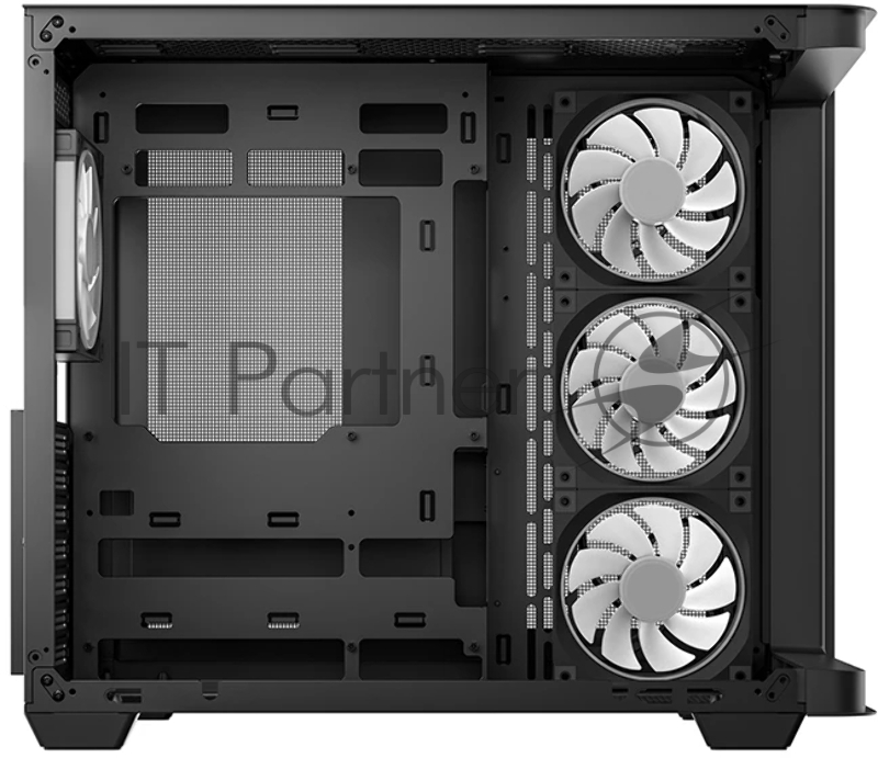 Корпус Deepcool CG530U 4F черный без БП ATX 10x120mm 4x140mm 1xUSB2.0 audio bott PSU