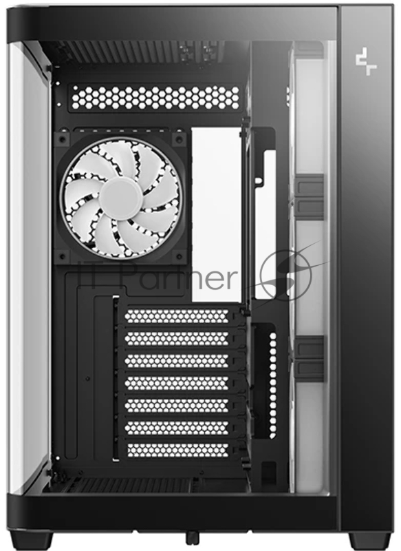 Корпус Deepcool CG530U 4F черный без БП ATX 10x120mm 4x140mm 1xUSB2.0 audio bott PSU