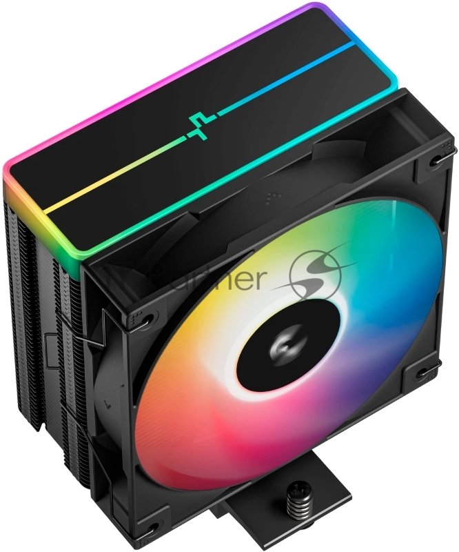 Кулер для процессора DEEPCOOL AG400 BK ARGb V2 черный 120мм алюминий+медь 2100rpm 31.6db 4-pin 220W 154мм