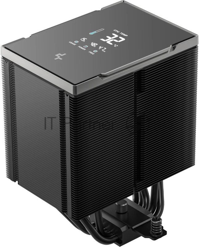 Кулер для процессора DEEPCOOL AK500 G2 DIGITAL NYX LGA1851/1700/1200/115X/AM5/AM4 (9шт/кор, TDP 240W, PWM, Fan 120мм, 5 тепл. Трубок, Copper Base, черный) RET (R-AK500G2-BKNNMN-GJD-1)