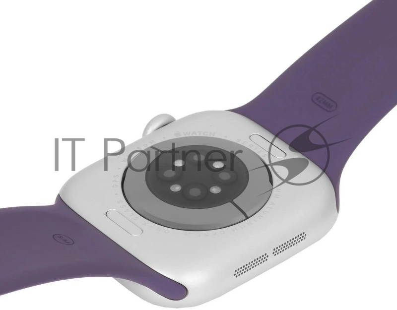 Смарт-часы Apple Watch Series 11 A3331 42мм корп.серебристый Sport Band рем.фиолетовый разм.брасл.:M/L (MEU74AF/A)