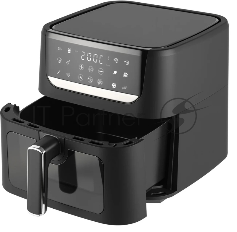 Аэрогриль Topdevice TDA601 /1500 Вт/6 л/12 программ/одно отделение/таймер/сенсорное управление/дисплей/шнур 0.7 м/черный (TDA601)