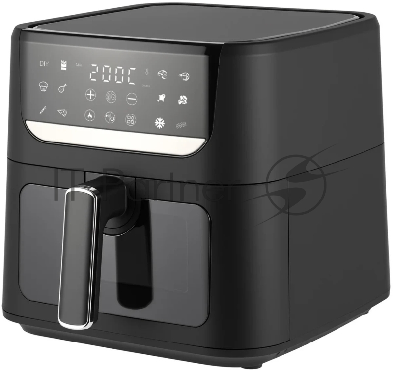 Аэрогриль Topdevice TDA601 /1500 Вт/6 л/12 программ/одно отделение/таймер/сенсорное управление/дисплей/шнур 0.7 м/черный (TDA601)