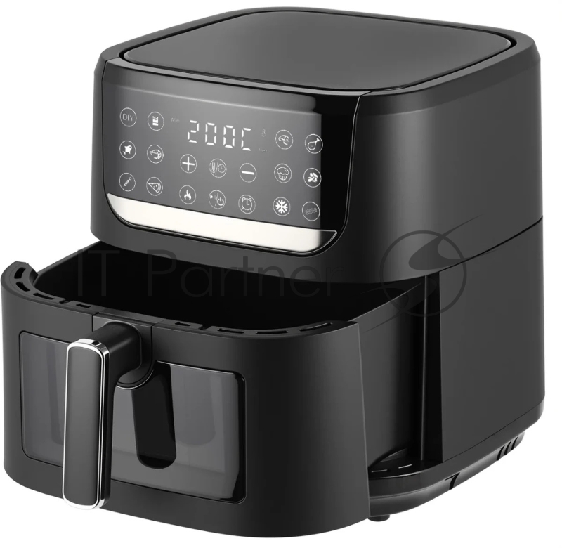 Аэрогриль Topdevice TDA801 /1750 Вт/8 л/12 программ/одно отделение/таймер/сенсорное управление/дисплей/шнур 0.7 м/черный (TDA801)