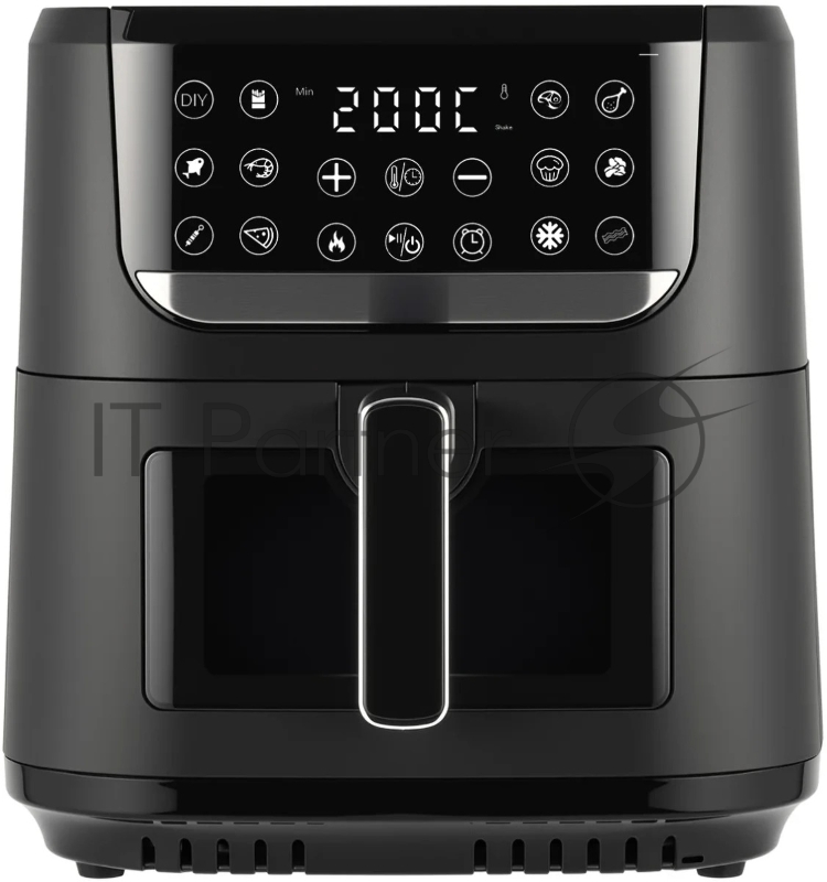 Аэрогриль Topdevice TDA801 /1750 Вт/8 л/12 программ/одно отделение/таймер/сенсорное управление/дисплей/шнур 0.7 м/черный (TDA801)