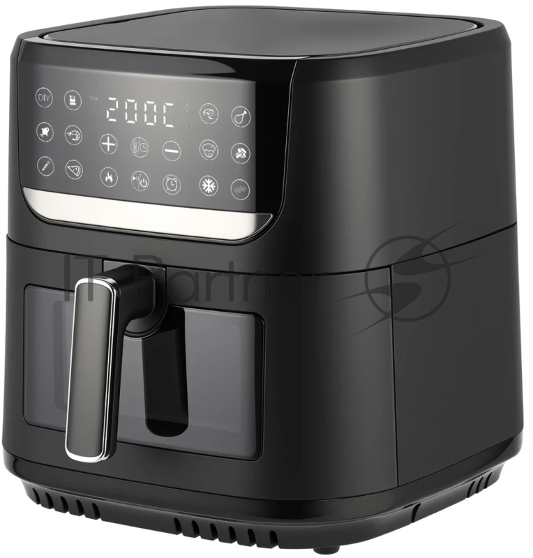Аэрогриль Topdevice TDA801 /1750 Вт/8 л/12 программ/одно отделение/таймер/сенсорное управление/дисплей/шнур 0.7 м/черный (TDA801)