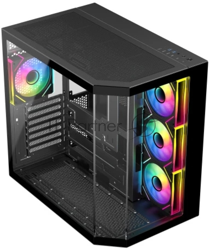 Корпус eATX Eurocase M430ZАF M430ZF 2ARGB 3_0_2 BLACK черный