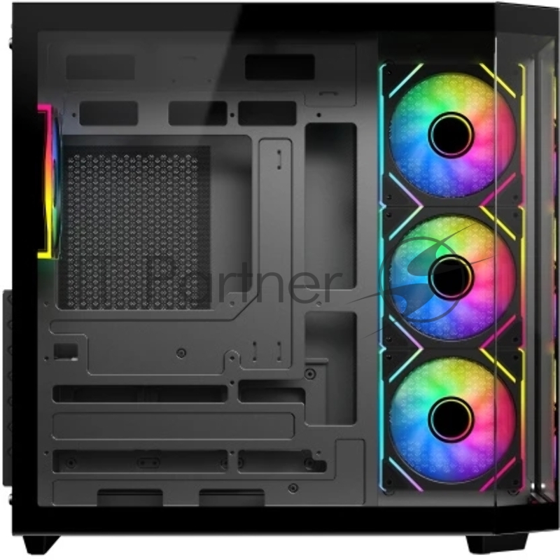 Корпус eATX Eurocase M430ZАF M430ZF 2ARGB 3_0_2 BLACK черный