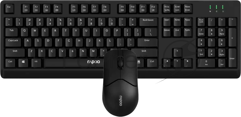 Клавиатура и мышь Rapoo X1500 цвет - черный