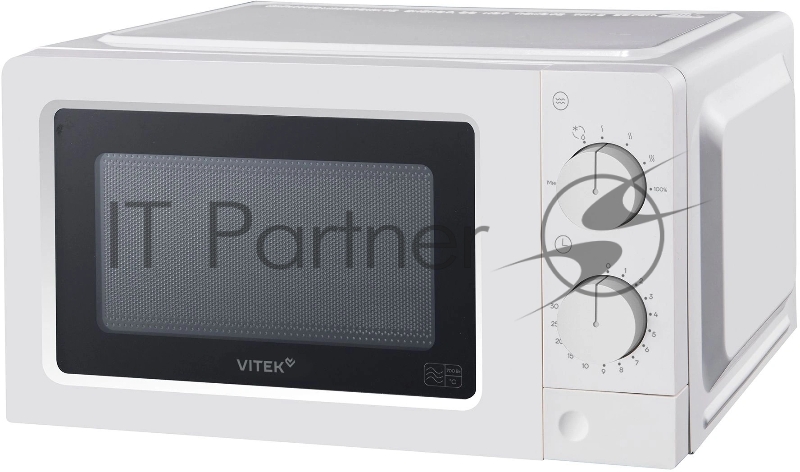 Микроволновая печь Vitek VT-MW0820 белый, 20 л, 700 Вт, переключатели - поворотный механизм