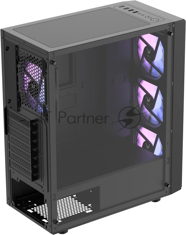 Корпус Formula Mana AR V2 черный без БП ATX 4x120mm 2xUSB2.0 1xUSB3.0 audio bott PSU