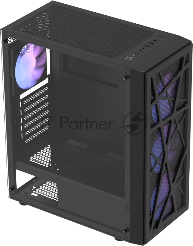 Корпус Formula Mana AR V2 черный без БП ATX 4x120mm 2xUSB2.0 1xUSB3.0 audio bott PSU
