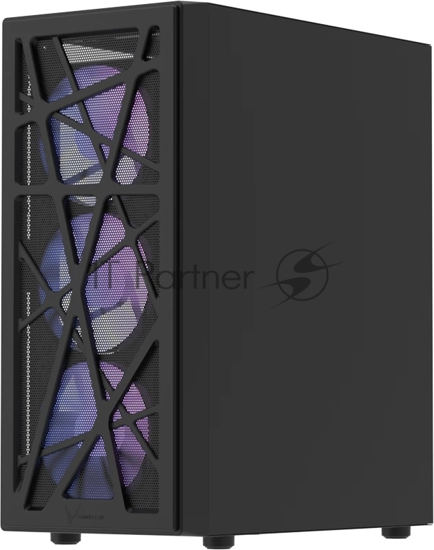 Корпус Formula Mana AR V2 черный без БП ATX 4x120mm 2xUSB2.0 1xUSB3.0 audio bott PSU