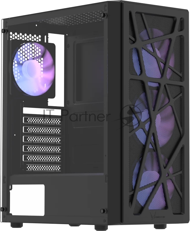 Корпус Formula Mana AR V2 черный без БП ATX 4x120mm 2xUSB2.0 1xUSB3.0 audio bott PSU