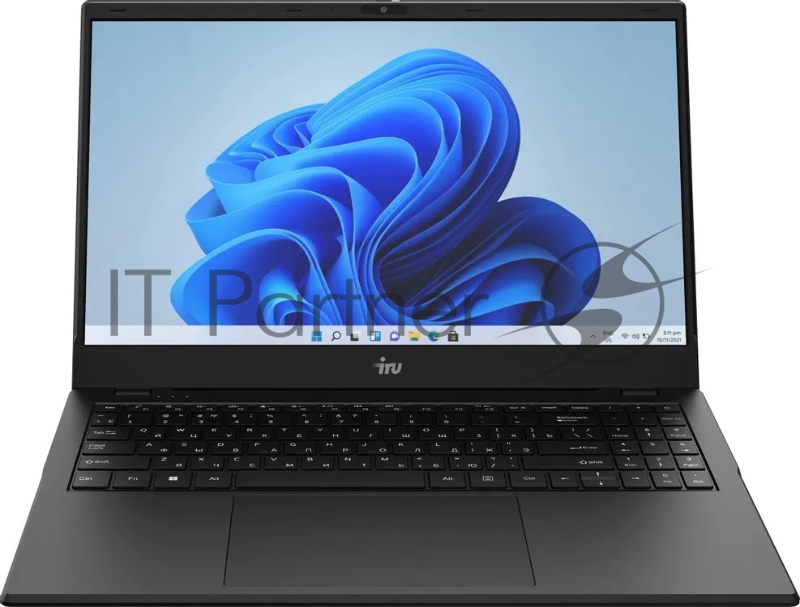Ноутбук IRU Planio 15ING N-series N100 16Gb SSD512Gb Intel UHD Graphics 15.6 IPS FHD (1920x1080) FreeDOS black WiFi BT Cam 6000mAh (2140844)
