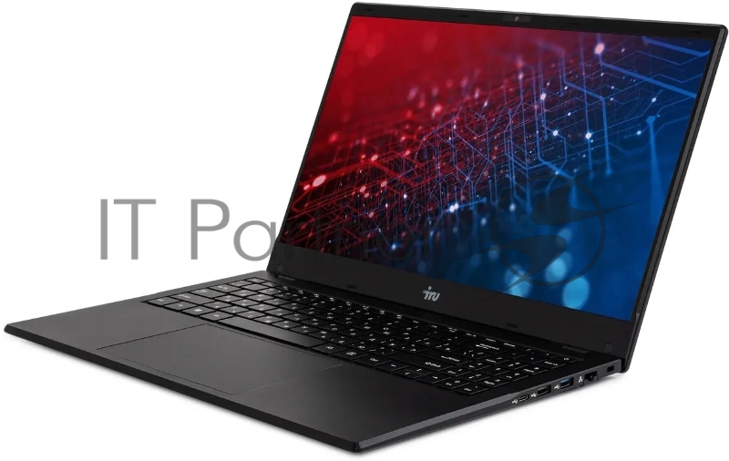 Ноутбук IRU Planio 15ING N-series N100 16Gb SSD512Gb Intel UHD Graphics 15.6 IPS FHD (1920x1080) FreeDOS black WiFi BT Cam 6000mAh (2140844)