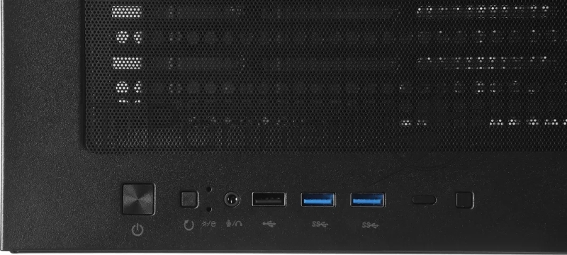 Компьютерный корпус Accord ACC-ZA11B AR черный без БП ATX 1xUSB2.0 2xUSB3.0 audio bott PSU