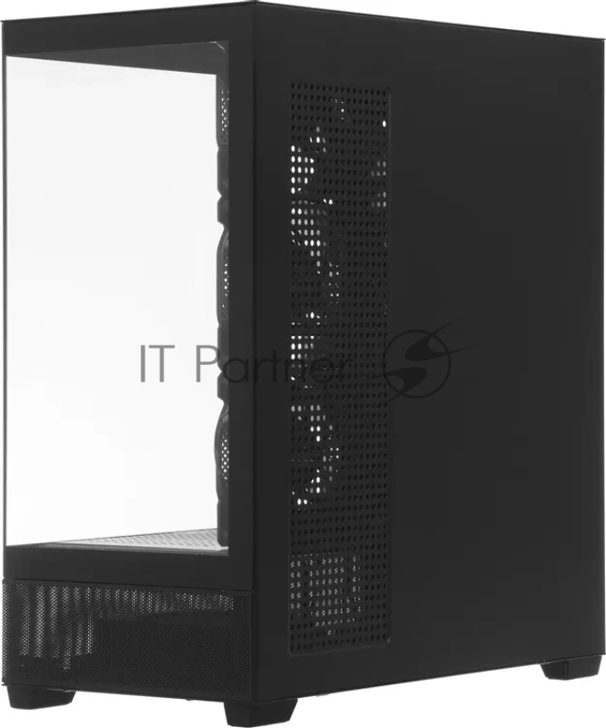 Компьютерный корпус Accord ACC-ZA11B AR черный без БП ATX 1xUSB2.0 2xUSB3.0 audio bott PSU