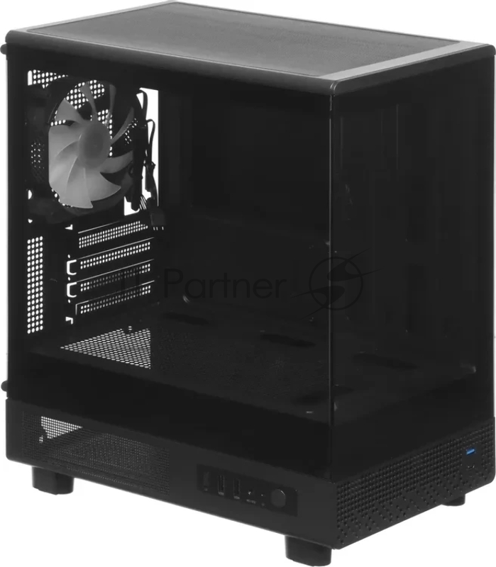 Компьютерный корпус Accord ACC-ZM3B черный без БП mATX 2xUSB2.0 1xUSB3.0 audio bott PSU