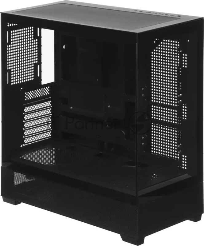 Компьютерный корпус Accord ACC-ZA11B черный без БП ATX 1xUSB2.0 2xUSB3.0 audio bott PSU