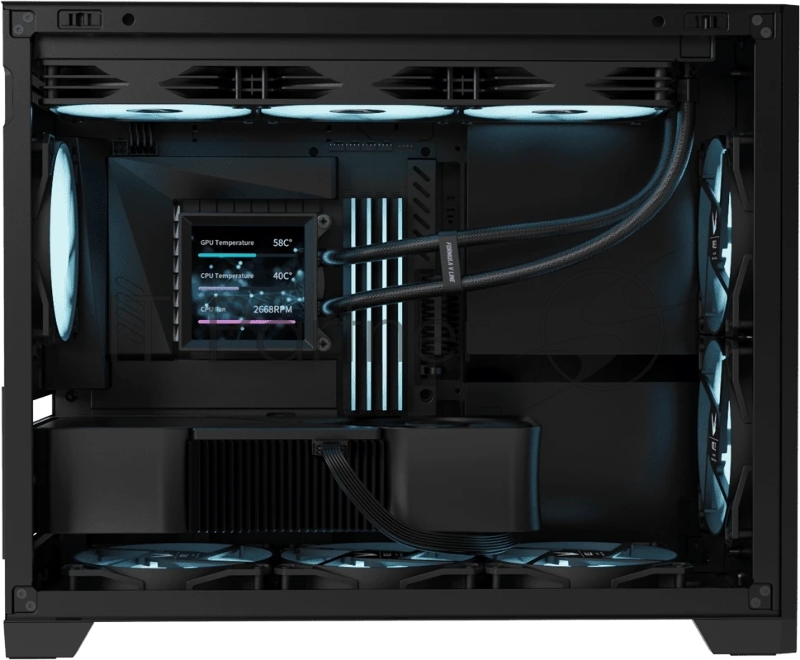 Корпус Formula Air Mesh G6 Plus AR черный без БП mATX 9x120mm 1xUSB3.0 audio