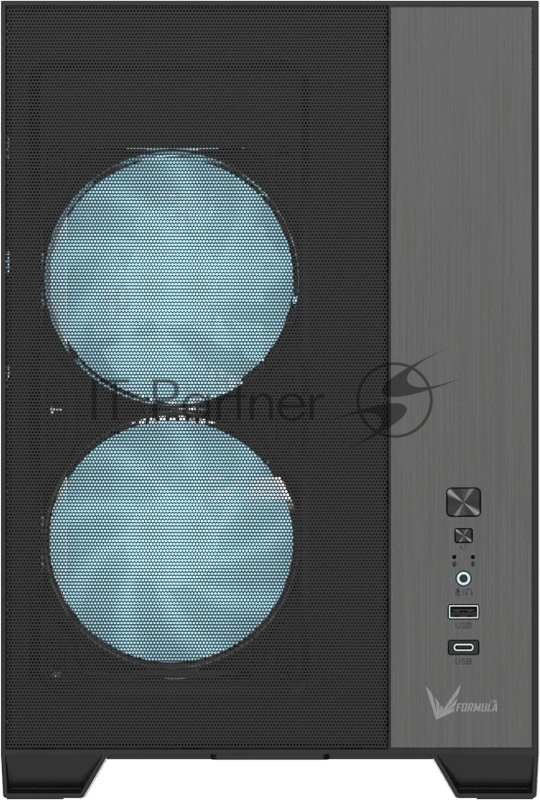Корпус Formula Air Mesh G6 Plus AR черный без БП mATX 9x120mm 1xUSB3.0 audio