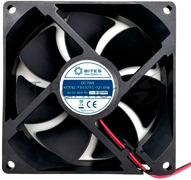 Вентилятор для корпуса 5bites FB8025S-12L4MX 80X25 / SLEEVE / 2000RPM / MOLEX / 4P