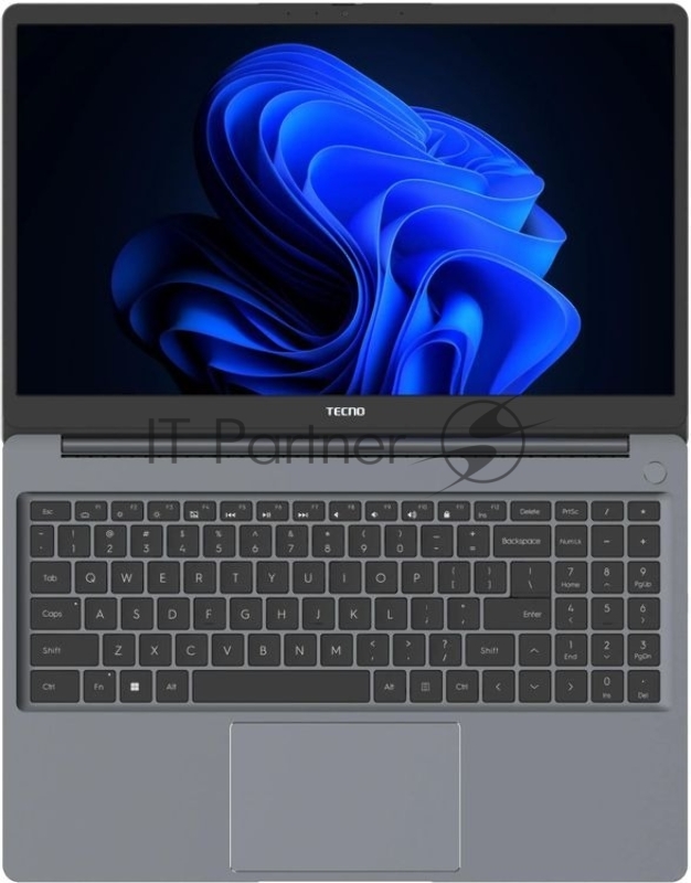 Ноутбук Tecno MegaBook K15SRA Core i5 13420H 8Gb SSD512Gb Intel UHD Graphics 15.6 IPS FHD (1920x1080) Windows 11 Home grey WiFi BT Cam 6060mAh (71005000465)