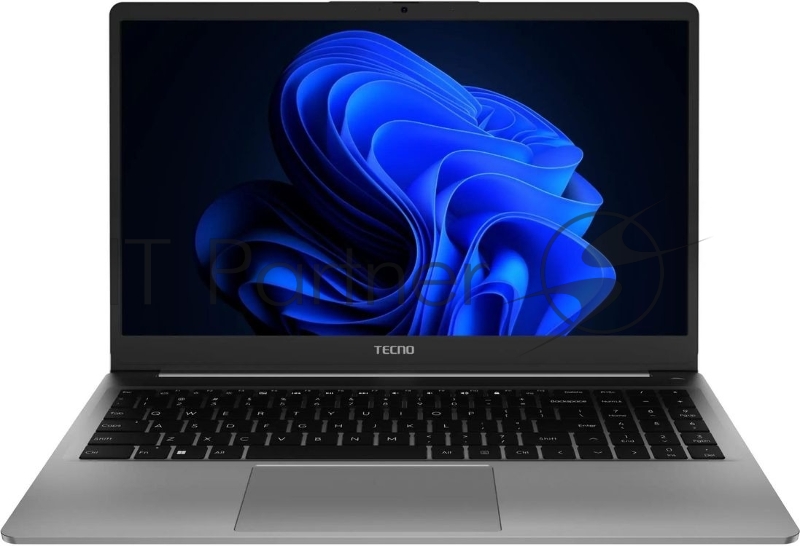 Ноутбук Tecno MegaBook K15SRA Core i5 13420H 8Gb SSD512Gb Intel UHD Graphics 15.6 IPS FHD (1920x1080) Windows 11 Home grey WiFi BT Cam 6060mAh (71005000465)