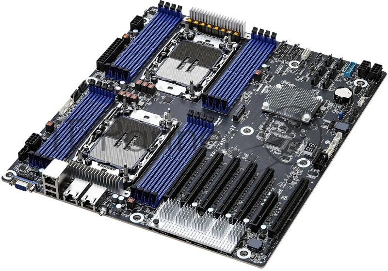 Материнская плата ASRock SP2C741D16X-2T, EEB, 2x LGA 4677 5th/4th Gen Intel Xeon Scalable, 16x DDR5 RDIMM, 6x PCIe5.0 x16, 1x PCIe5.0 x8, 2x MCIO (PCIE5.0 x8), 3x OcuLink (PCIE3.0 x4 or 4x SATA), 1x M.2 (PCIe3.0 x4 or SATA 6Gb/s), up to 13 SATA 6Gb/s