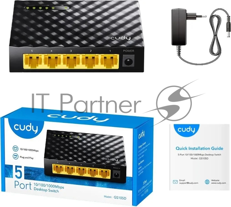 Коммутатор Cudy GS105D, 5×1 Гбит/с