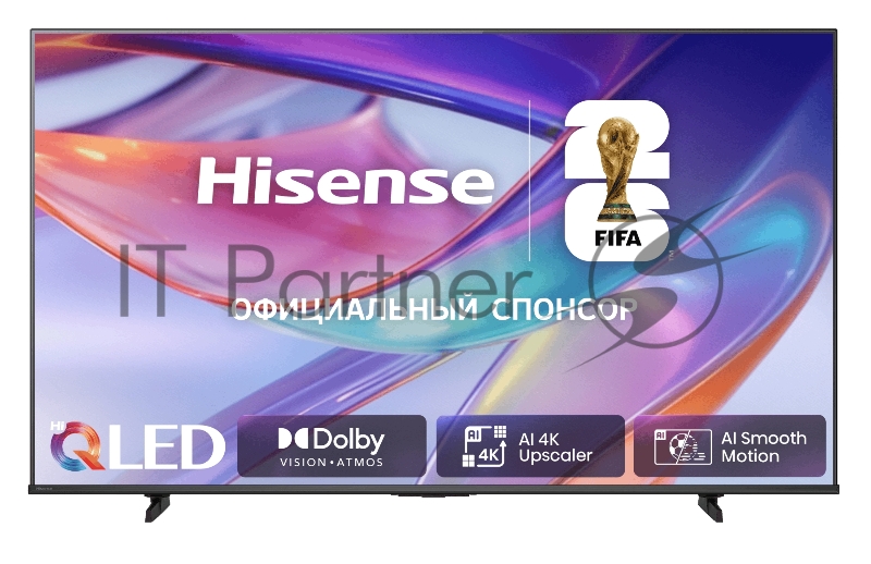 Телевизор Hisense 85 85E7S черный, 4K UltraHD, 3840x2160 QLED, Smart TV