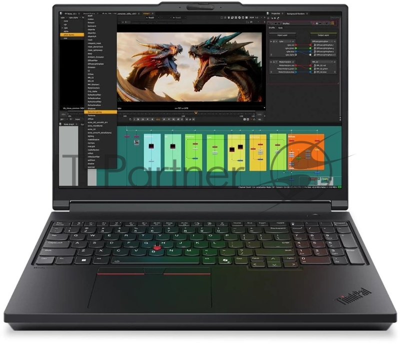 Ноутбук ThinkPad P16 Gen 3 16 WQUXGA (3840x2400) IPS 800N, Ultra 7 255HX, 2x32GB DDR5, 2TB SSD M.2, NVIDIA RTX PRO 3000 12GB GDDR7, WiFi7, BT, TPM2, FPR, 99.9Wh, 180W USB-C, Win 11 Pro, 1Y