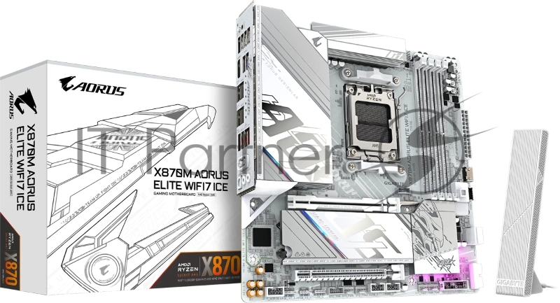 Материнская плата Gigabyte X870M A ELITE WF7 ICE