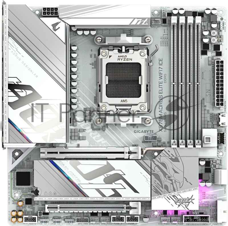 Материнская плата Gigabyte X870M A ELITE WF7 ICE