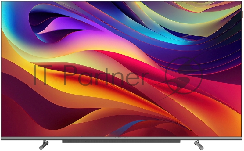 Телевизор Digma 43 Pro 43L черный QLED UHD 120Hz GoogleTV