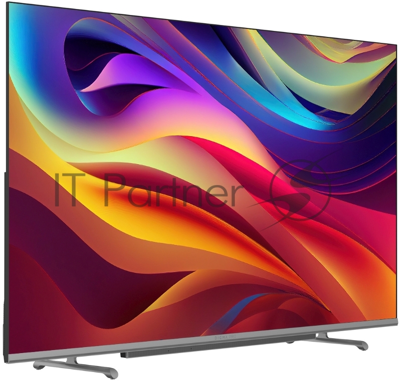 Телевизор Digma 43 Pro 43L черный QLED UHD 120Hz GoogleTV