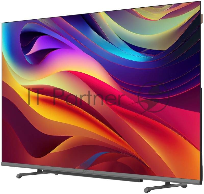 Телевизор Digma 43 Pro 43L черный QLED UHD 120Hz GoogleTV