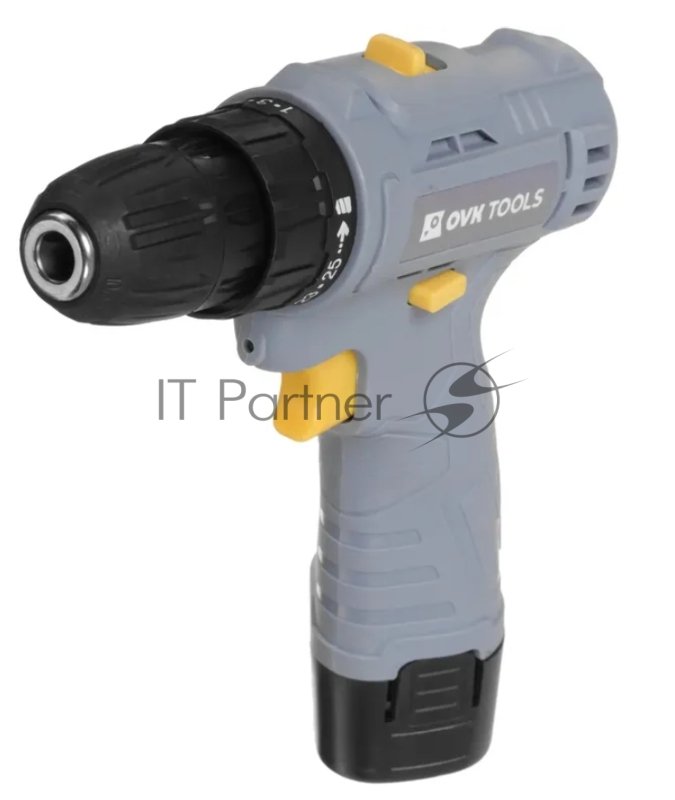 Дрель-шуруповерт Ovk Tools OTCS1AA-12V-1.3A 12Вт аккум. патрон:быстрозажимной