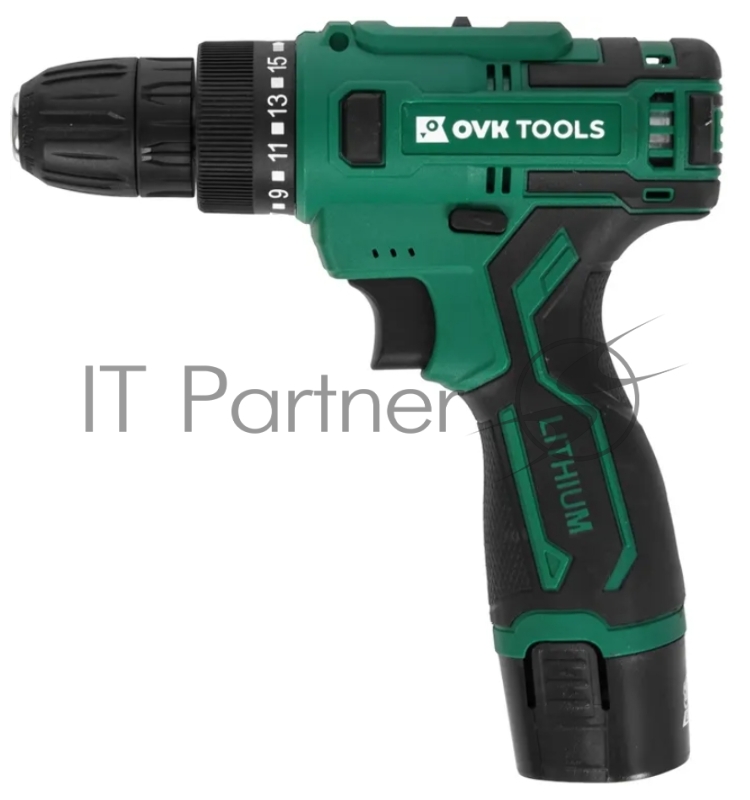 Дрель-шуруповерт Ovk Tools OTCS2AA-12V-1.5A 12Вт аккум. патрон:быстрозажимной