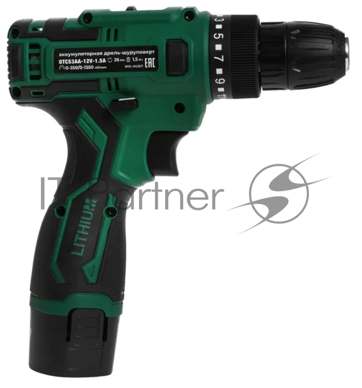 Дрель-шуруповерт Ovk Tools OTCS3AA-12V-1.5A 12Вт аккум. патрон:быстрозажимной (кейс в комплекте)