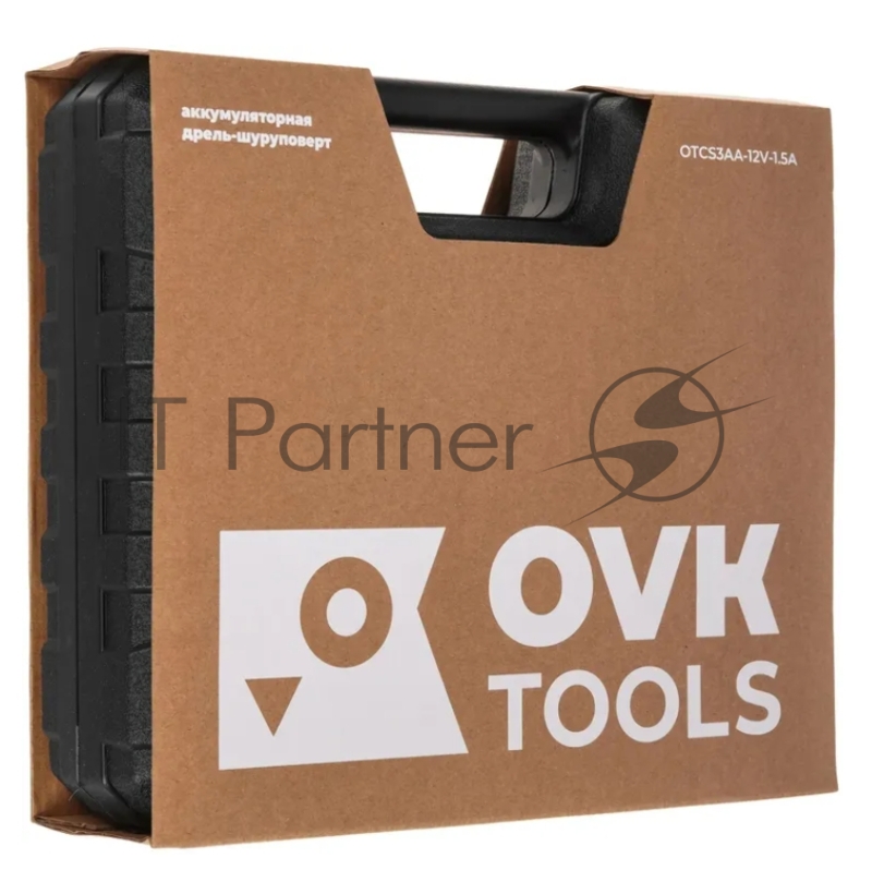 Дрель-шуруповерт Ovk Tools OTCS3AA-12V-1.5A 12Вт аккум. патрон:быстрозажимной (кейс в комплекте)