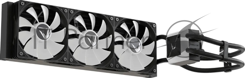 Система водяного охлаждения Formula Ice Jet Vision 360 ARGB Soc-AM5/AM4/1200/2066/1700/1851 черный 4-pin 1-27dB Al+Cu LCD 315W 2020gr Ret (ICE JET VISION 360 BK)
